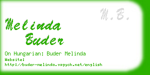 melinda buder business card